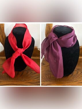 Vintage Neck Scarves (2) 1960s